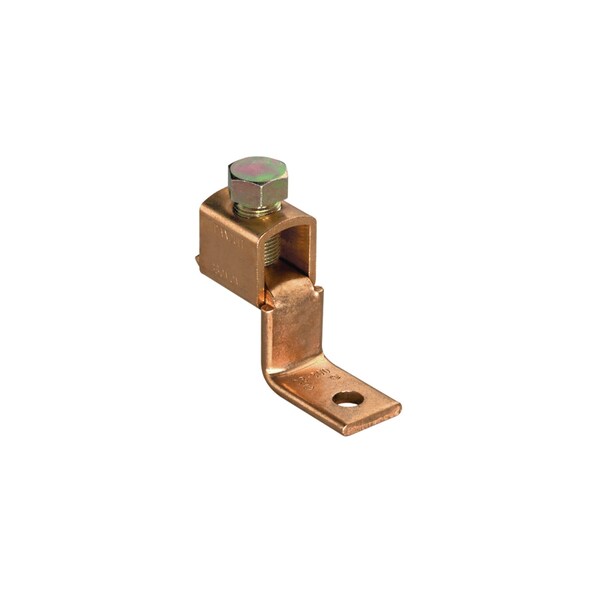 Panduit 1H MECH LUG 1 BRL OFFSET TONG#14 AWG-#6 AWG 3/16" STUD, PK 100 CB35-36-CY